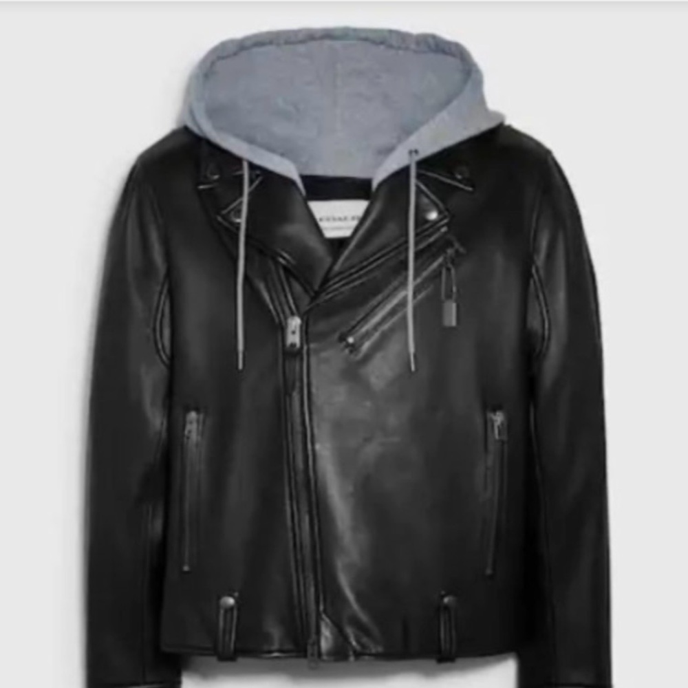 The Coach Leather Moto Jacket L